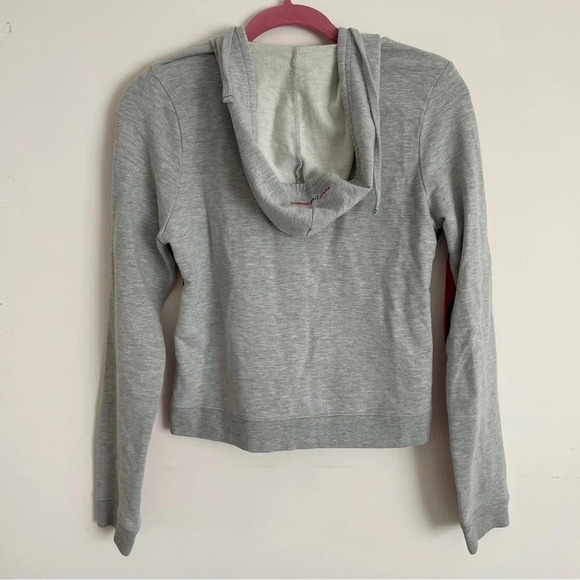 Vintage Y2K Tommy  girl heather grey full zip hoodie - Picture 5 of 6